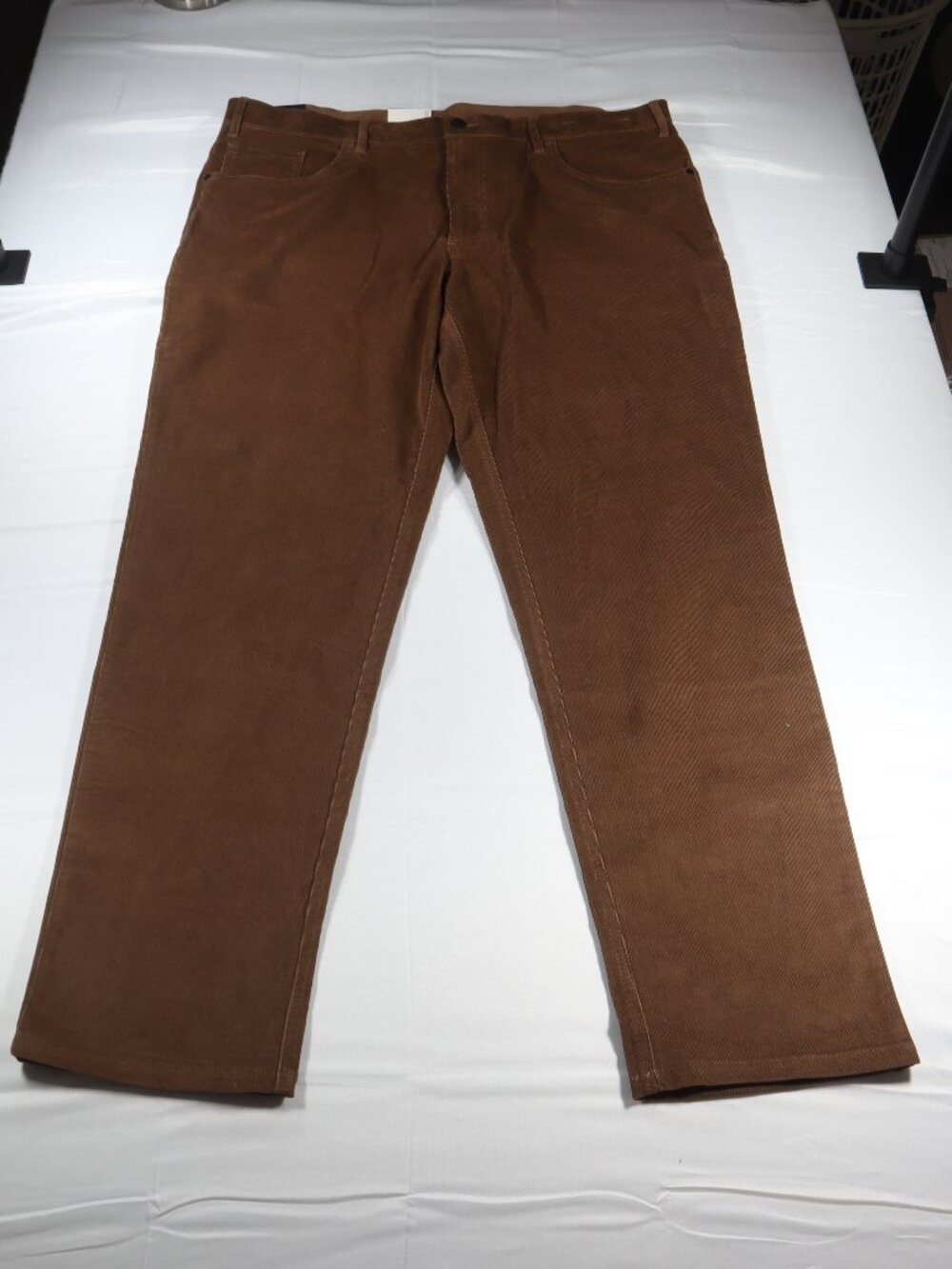 NWT Haggar Premium Men's Classic Fit Stretch Cord Pants - 40x32 Camel Brown